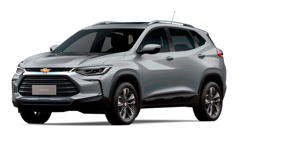 SUV Tracker da Chevrolet Brasil na cor prata